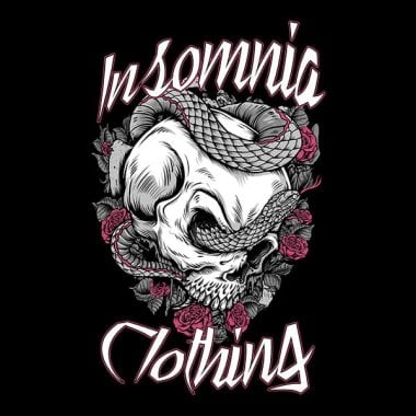 Insomnia Skull Hoodie Dam 3