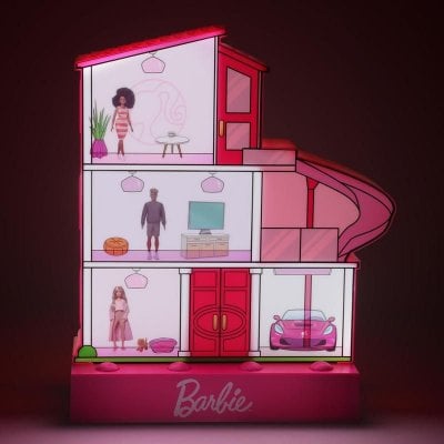 Barbie hus - lampa med klistermärken