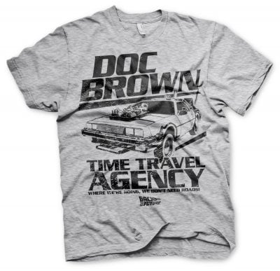 Doc Brown Time Travel Agency T-Shirt 1