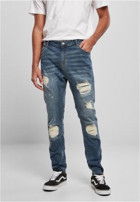 Heavy Destroyed Slim Fit Jeans 12