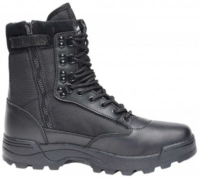Tactical boots zipper svart