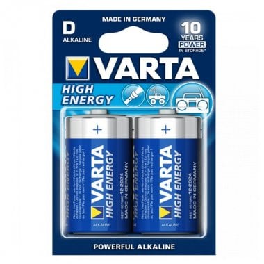 Alkaliskt batteri Varta LR20 D 1,5 V 16500 mAh High Energy (2 pcs) Blå 0