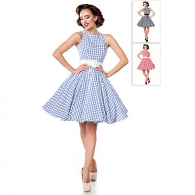 50-tals klänning med bälte 0