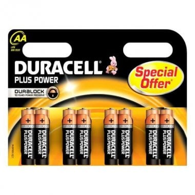 Alkaliska Batterier DURACELL Plus Power DURLR6P8B LR6 AA 1.5V (8 pcs)
