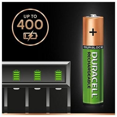 Laddningsbara Batterier DURACELL DURDLLR03P4B HR03 AAA 800 mAh (4 pcs) 1