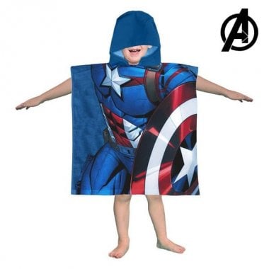 Badduksponcho med luva Captain America The Avengers 4
