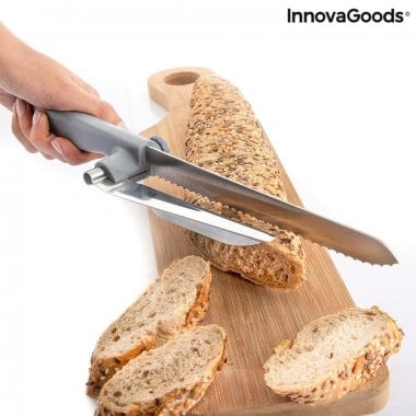 Brödkniv med justerbar skärguide 8