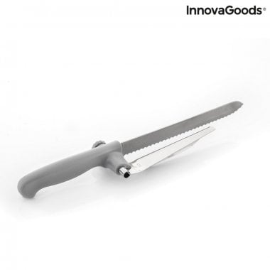 Brödkniv med justerbar skärguide 9