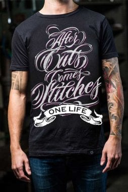 After cuts comes stitches t-shirt