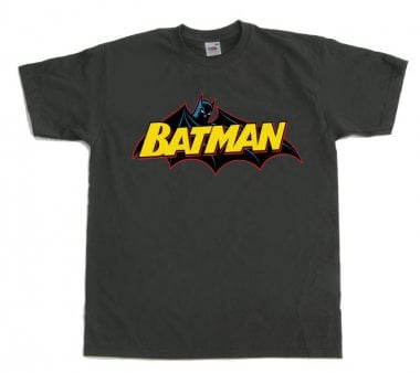 Batman Retro Logo t-shirt mörkgrå