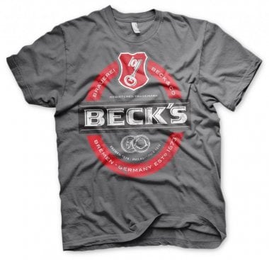 Beck's Beer Washed Label Logo T-Shirt 2
