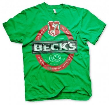 Beck's Beer Washed Label Logo T-Shirt 4