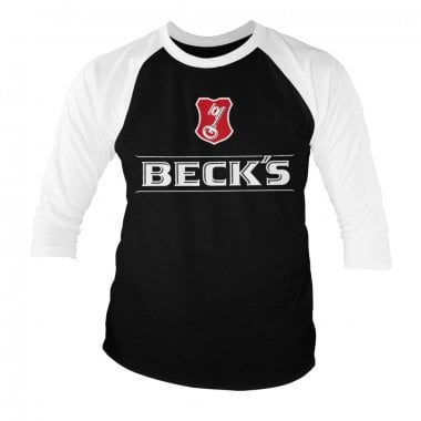 Beck's Logo Baseball 3/4 Sleeve Tee 1