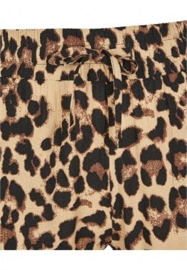 Byxa med leopardmönster dam dragsko