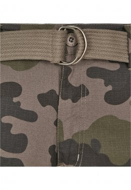 Cargo shorts med bälte kamouflage 10