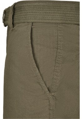 Cargo shorts med bälte och ripstop 14