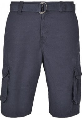 Cargo shorts med bälte och ripstop 7