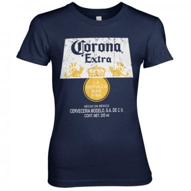 Corona Extra Washed Label Tjej T-shirt 1