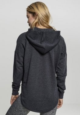 Dam hoodie oversized mörkgrå