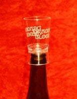 Dragon Blood shotglas på flaska