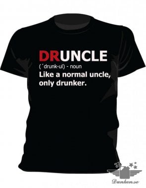 Druncle T-shirt svart