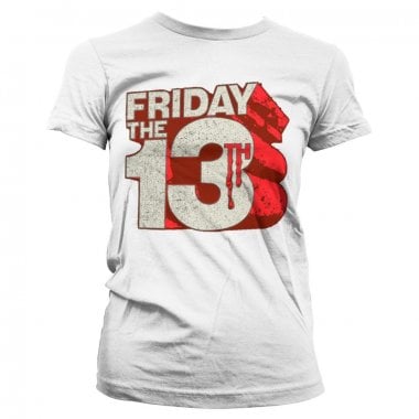 Friday The 13th Block Logo Girly Tee 3
