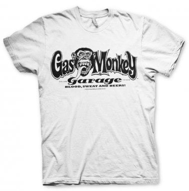 Gas Monkey Garage logo T-shirt white