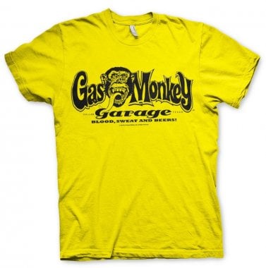 Gas Monkey Garage logo T-shirt yellow