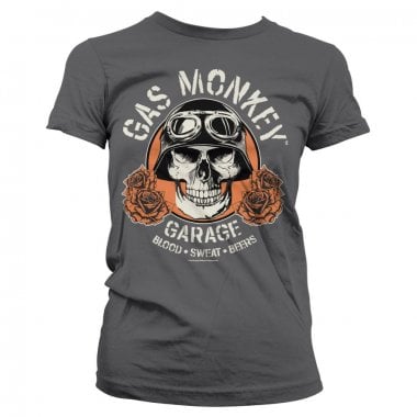 Gas Monkey Garage skull tjej T-shirt 2