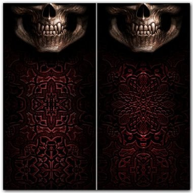 Goth skull tubhalsduk 4
