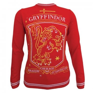 Harry Potter - Gryffindor Lion Crest stickad jultröja 1