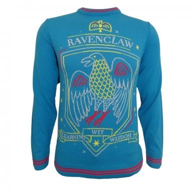 Harry Potter - Ravenclaw Eagle Crest stickad jultröja 1