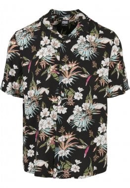 Hawaiiskjorta med blommönster herr 6