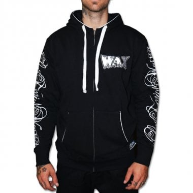 WAX Reloaded svart zip hoodie 3