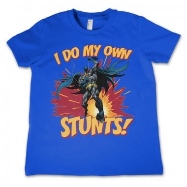I Do My Own Stunts barn t-shirt blå