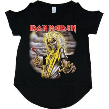 Iron Maiden cutout t-shirt dam: Killers fram