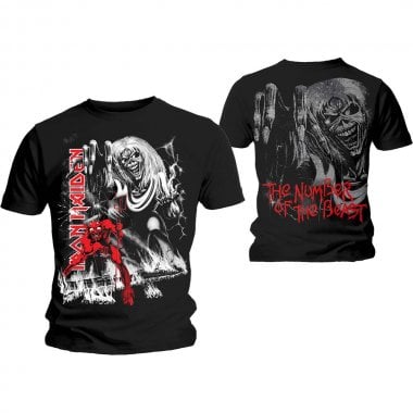 Iron Maiden t-shirt herr: Number Of The Beast Jumbo