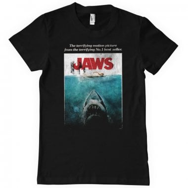 JAWS Washed Poster T-Shirt 1