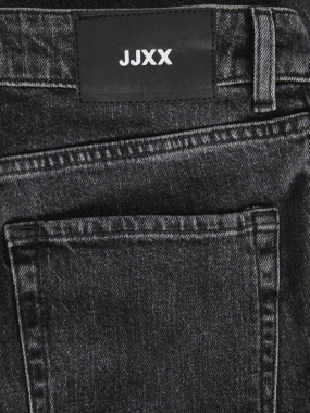 Jeans i stretchig rak passform med knappgylf dam 4