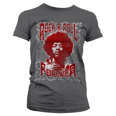 Jimi Hendrix - Rock 'n Roll Forever Tjej T-shirt 2