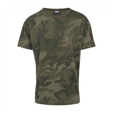 Kamouflage Oversized T-shirt oliv camo enkel