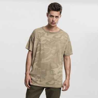 Kamouflage Oversized T-shirt sand camo fram