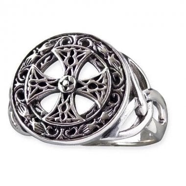 Keltiskt kors silver ring