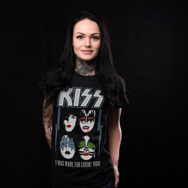 KISS - I Was Made For Lovin' You tjej t-shirt 2