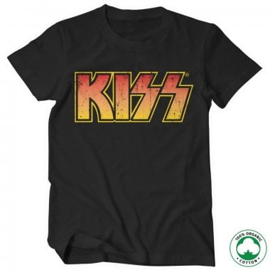 KISS Distressed Logotype Organisk T-shirt 2