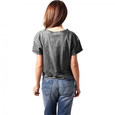 Ladies Cutted Cropped Tee 3