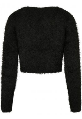 Ladies Cropped Feather Sweater 6