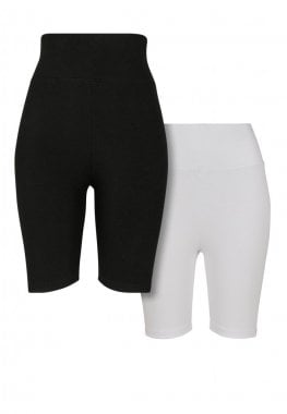 Ladies High Waist Cycle Shorts 2-Pack	 1