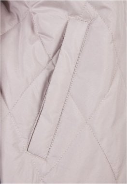 Ladies Oversized Diamond Quilted Hooded Coat 15