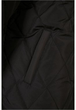 Ladies Oversized Diamond Quilted Hooded Coat 9